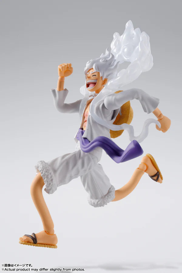 BANDAI Tamashii S.H.Figuarts Monkey.D. Luffy Gear 5 "One Piece" Action Figure (SHF Figuarts)