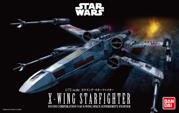 BANDAI HOBBY 1/72 X-Wing Starfighter "STAR WARS" Model kit