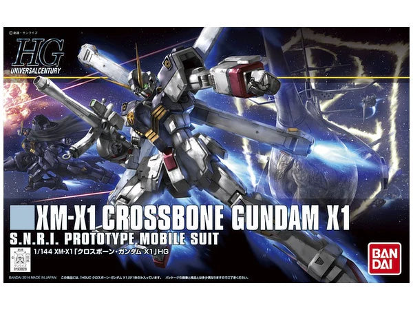 BANDAI HOBBY HGUC 1/144 #187 Crossbone Gundam X1 Model Kit