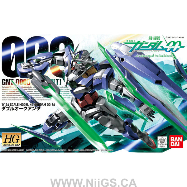 BANDAI HOBBY HG 1/144 #66 Gundam00 QAN[T] "Gundam 00" Model Kit