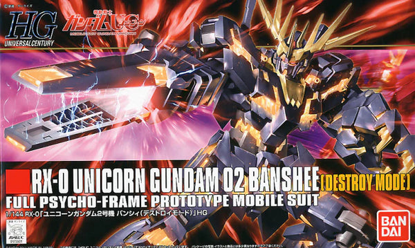 BANDAI HOBBY HGUC 1/144 #134 Unicorn Gundam 02 Banshee (Destroy Mode)  " Gundam UC " Model Kit