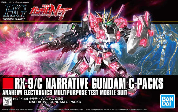 BANDAI HOBBY HGUC 1/144 #222 RX-9/C Narrative Gundam C-Packs "Gundam NT" Model Kit