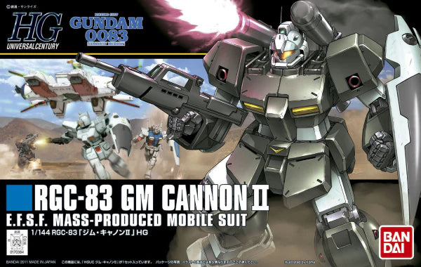 BANDAI HOBBY HGUC 1/144 #125 GM Cannon II  " Gundam 0083 " Model Kit