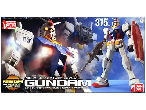 BANDAI HOBBY Mega Size Model - 1/48 Scale RX-78-2 Gundam Model Kit