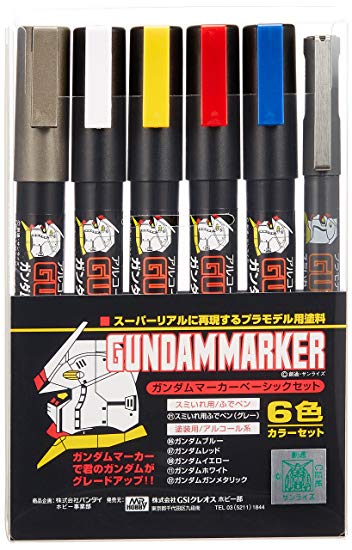 Mr Hobby - Gundam Marker Set - Basic Set (GMS105)