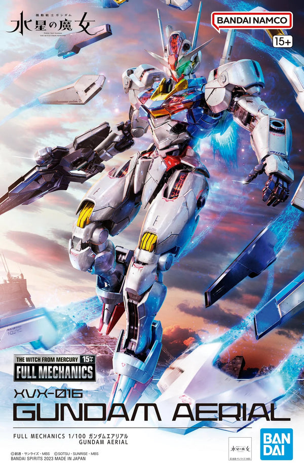 BANDAI Hobby Full Mechanics 1/100 Gundam Aerial "Gundam: The Witch from Mercury" Model Kit