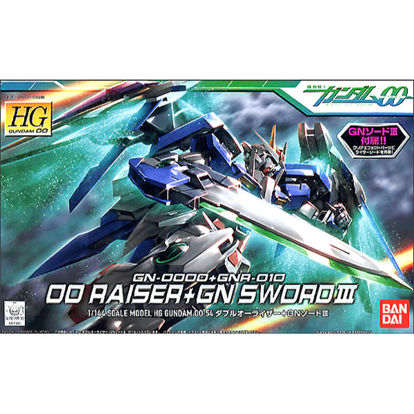 BANDAI HOBBY HG 1/144 #54 00 Raiser + GN Sword lll 'Gundam 00' Model Kit