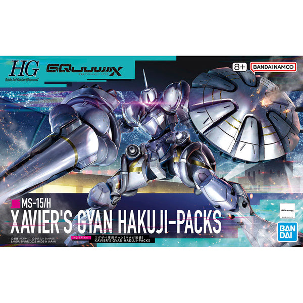 BANDAI Hobby HG 1/144 Xavier's Gyan Hakuji-Packs "Mobile Suit Gundam GQuuuuuuX" Model Kit