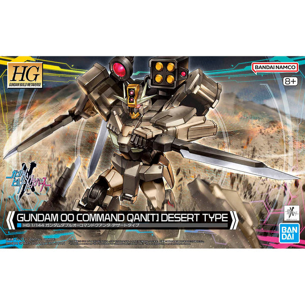 BANDAI HOBBY HGBM 1/144 Gundam 00 Command Qan[T] Desert Type "Gundam Build Metaverse" Model Kit