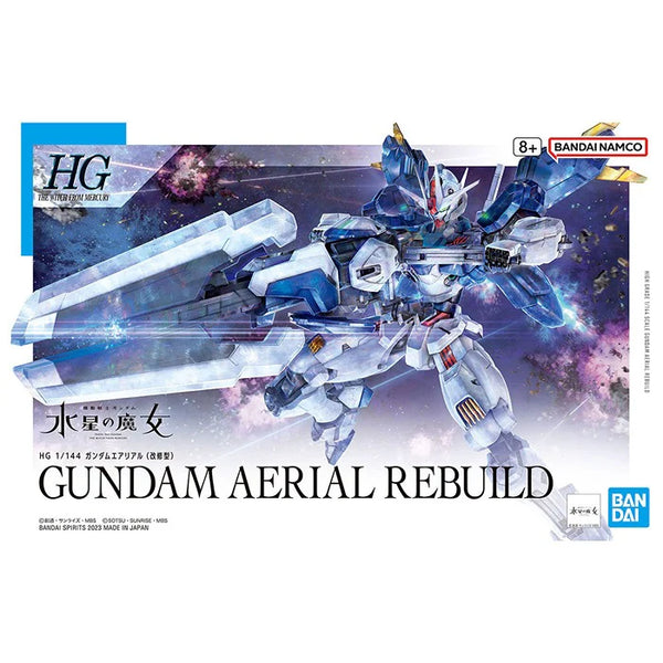 BANDAI HOBBY HG #19 1/144 Gundam Aerial Rebuild "Gundam: The Witch from Mercury" Model Kit