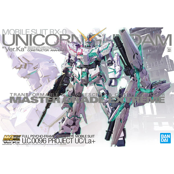 BANDAI HOBBY MGEX 1/100 UNICORN GUNDAM Ver.Ka "Gundam UC" Model Kit