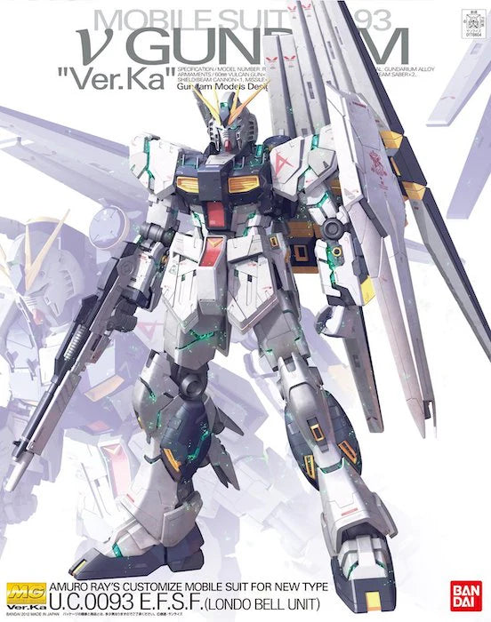 BANDAI Hobby MG 1/100 RX-93 Nu Gundam (Ver. Ka) 'Char's Counterattack' Model kit