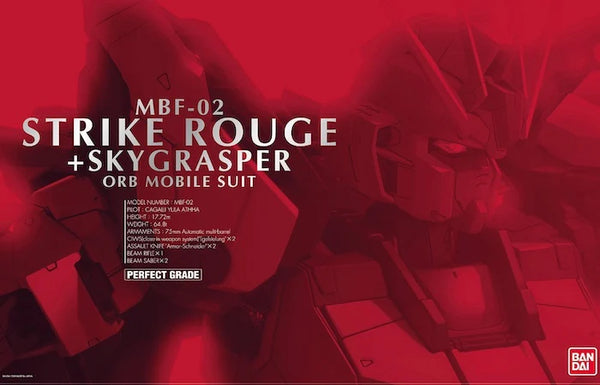 BANDAI HOBBY PG 1/60 Strike Rouge + Sky Grasper "Gundam Seed' Model Kit