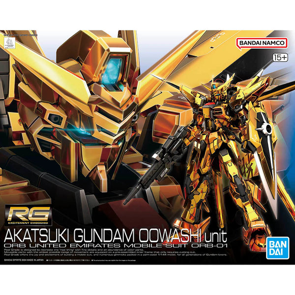 BANDAI RG 1/144 Akatsuki Gundam Oowashi Unit "Gundam SEED Destiny" Model kit