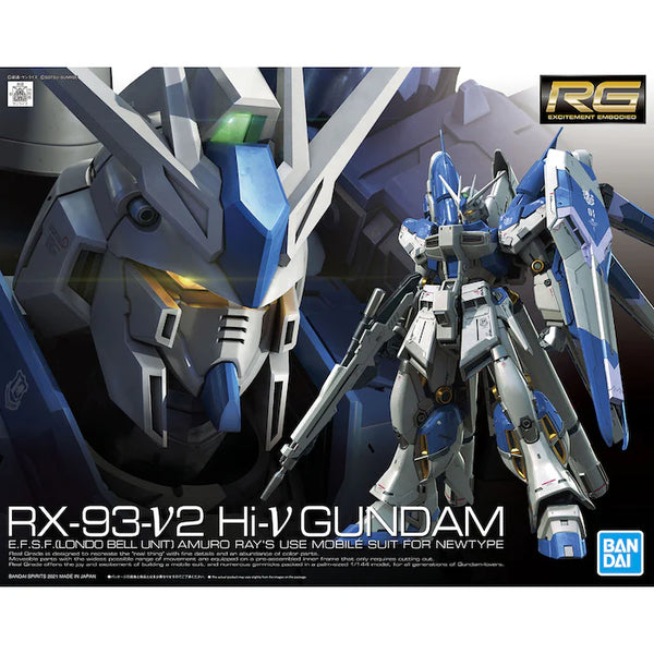 BANDAI Spirits Hobby RG 1/144 #36 Hi-Nu (Hi-v) Gundam "Char's Counterattack" Model Kit