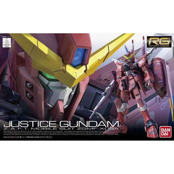 BANDAI SPIRITS HOBBY RG 1/144 #09 Justice Gundam "Gundam SEED" Model Kit