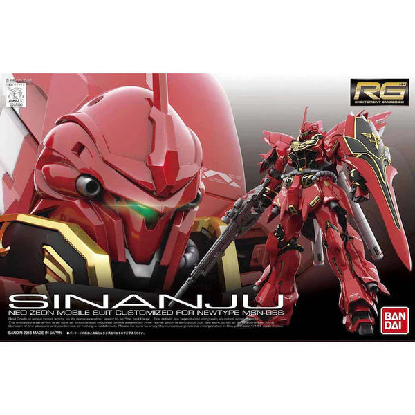 BANDAI SPIRITS HOBBY RG 1/144 #22 MSN-06S Sinanju "Gundam UC" Model Kit