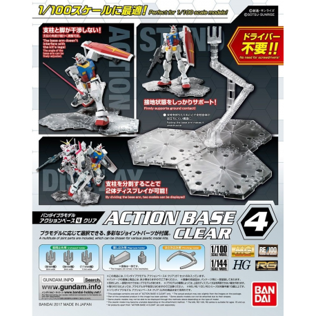BANDAI HOBBY Action Base 4 Clear