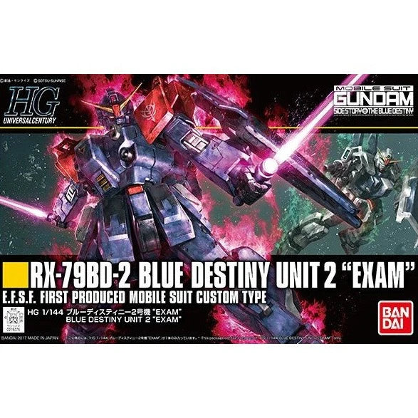 BANDAI HOBBY HGUC 1/144 #208 RX-79BD-2 Blue Destiny Unit 2 EXAM Gundam Model Kit