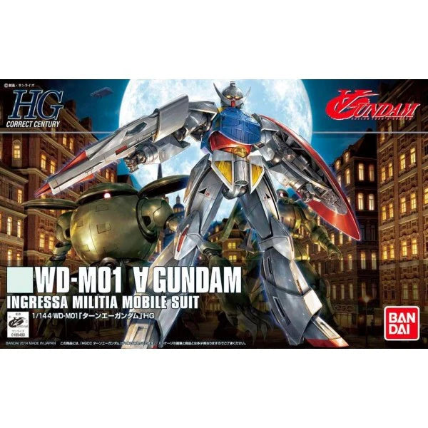 BANDAI HGUC #177 1/144 WD-M01 ∀Gundam Turn A Gundam "Turn A Gundam" Model Kit