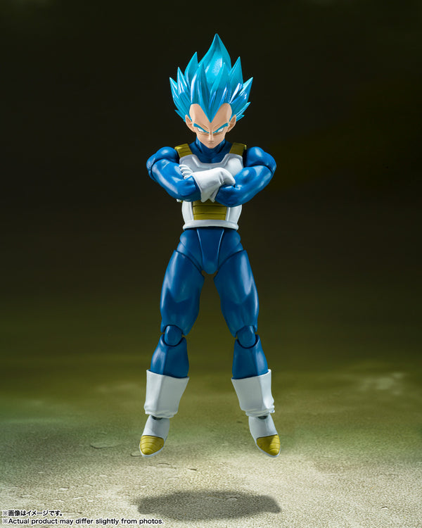 BANDAI Tamashii S.H.Figuarts Super Saiyan God Super Saiyan Vegeta -Unwavering Saiyan Pride- "Dragon Ball Super" Action Figure (SHF Figuarts)