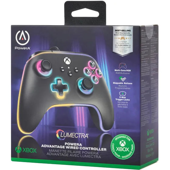 PowerA Advantage Wired Controller for Xbox with Lumectra™ – Black